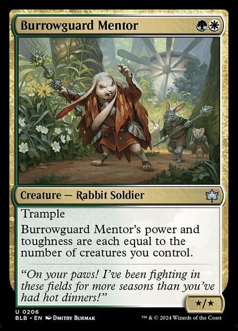 Burrowguard Mentor 2024 Magic: The Gathering Bloomburrow