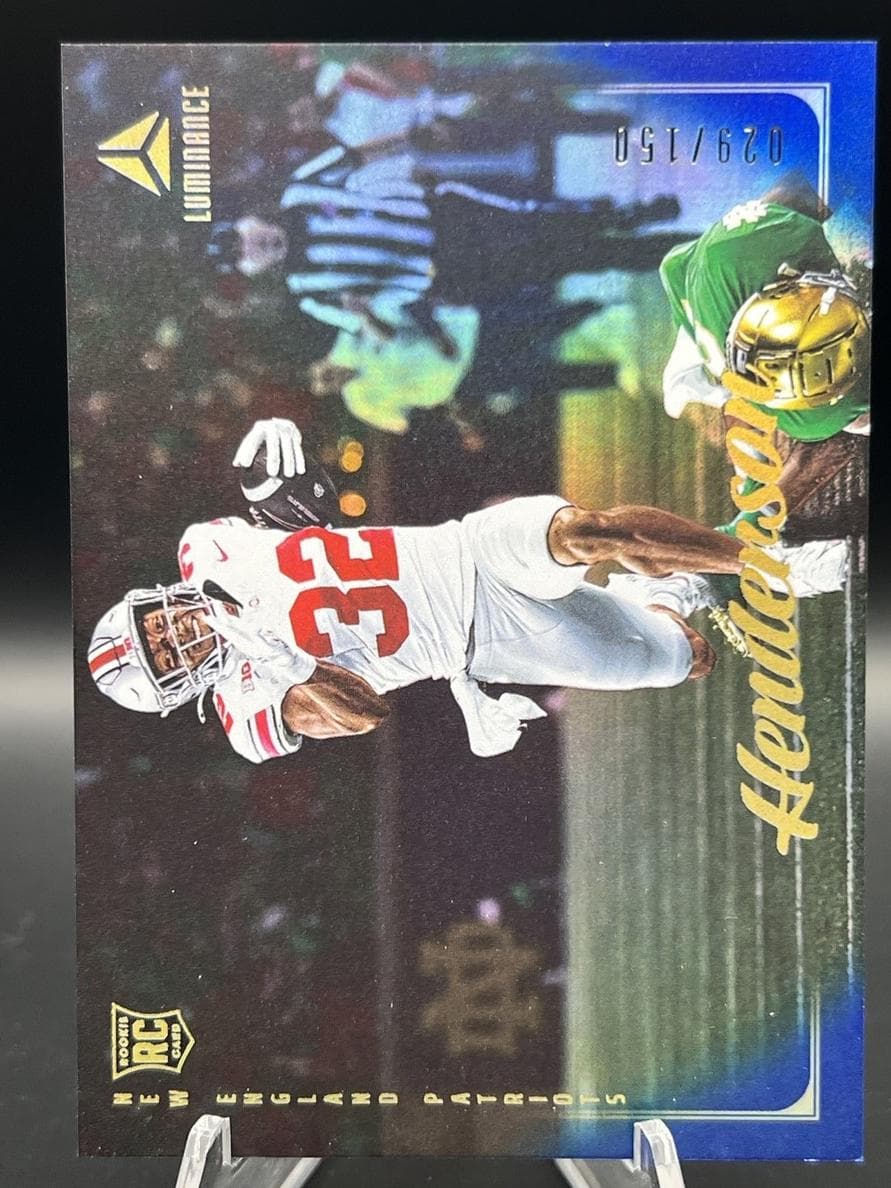 TreVeyon Henderson 2025 Panini Luminance rookie card