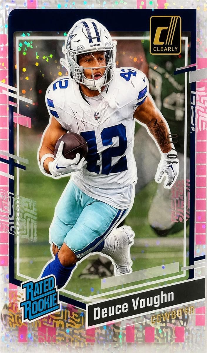Deuce Vaughn 2023 panini Clearly Donruss