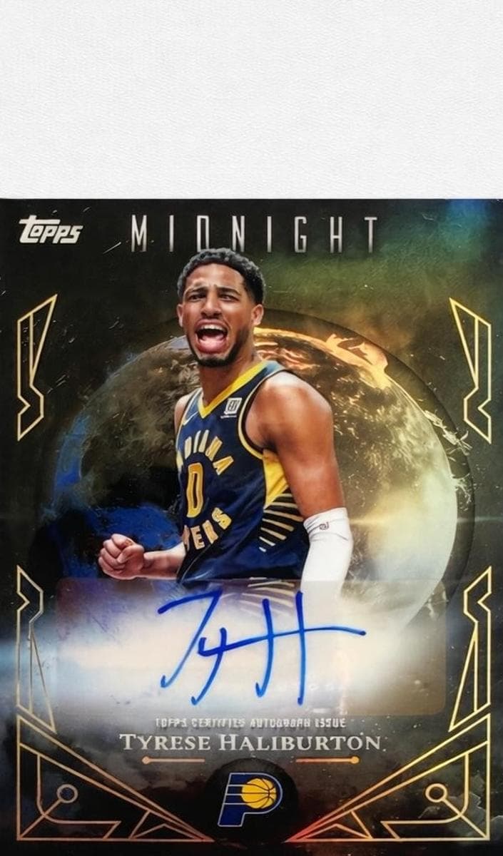 Tyrese Haliburton 2025 topps Topps Midnight