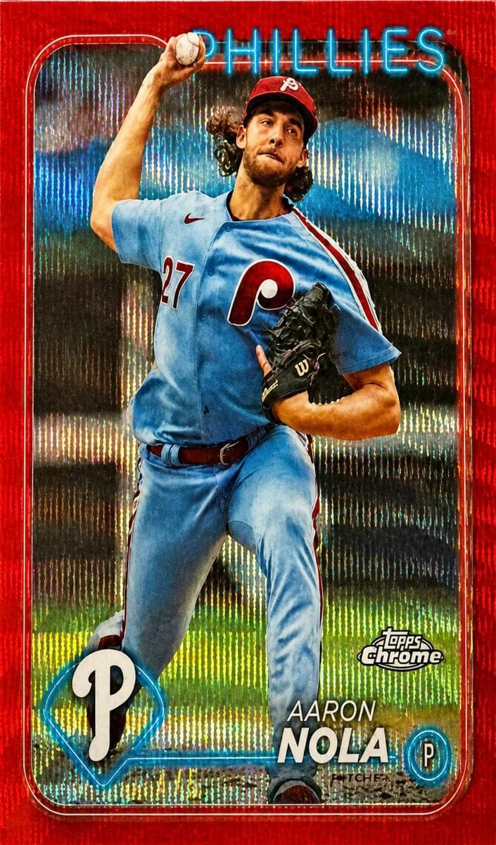 Aaron Nola 2024 topps Topps Chrome