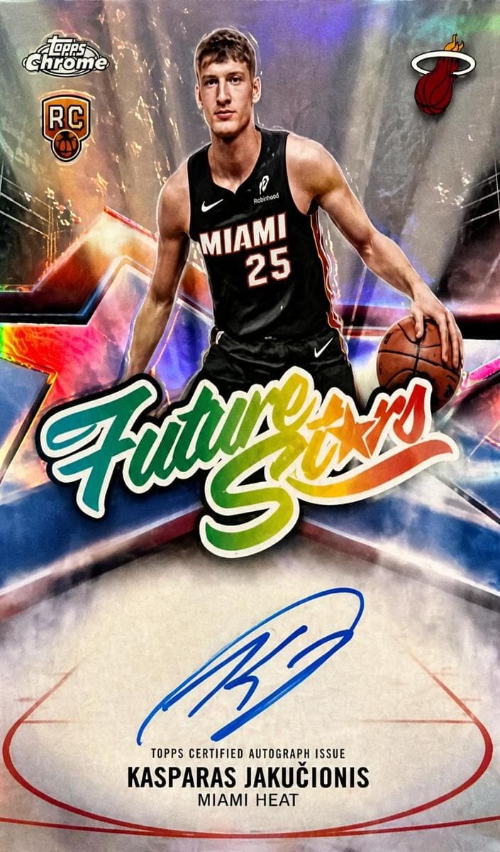 Kasparas Jakucionis 2025 topps Topps Chrome