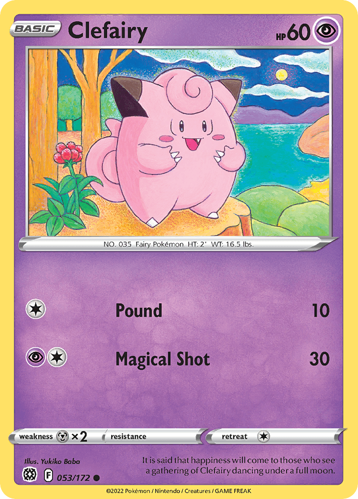 Clefairy 2022 Pokemon Brilliant Stars