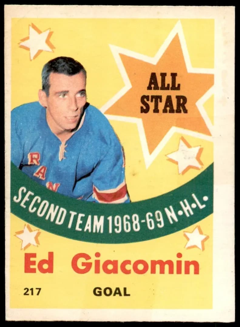 Ed Giacomin 1969 topps O-Pee-Chee