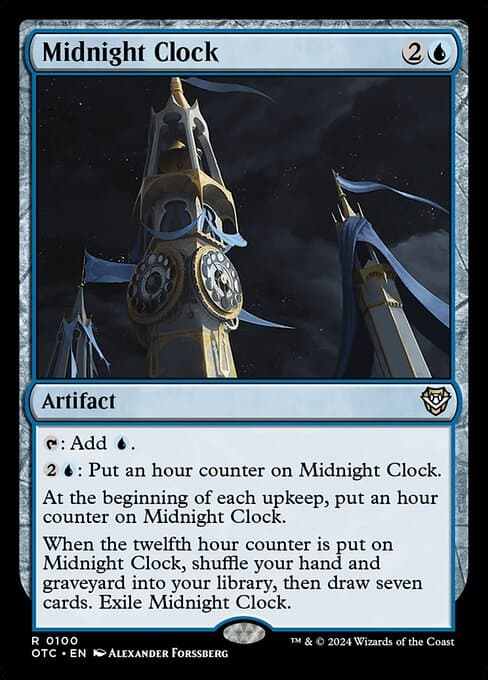 Midnight Clock 2022 Magic: The Gathering New Capenna Commander