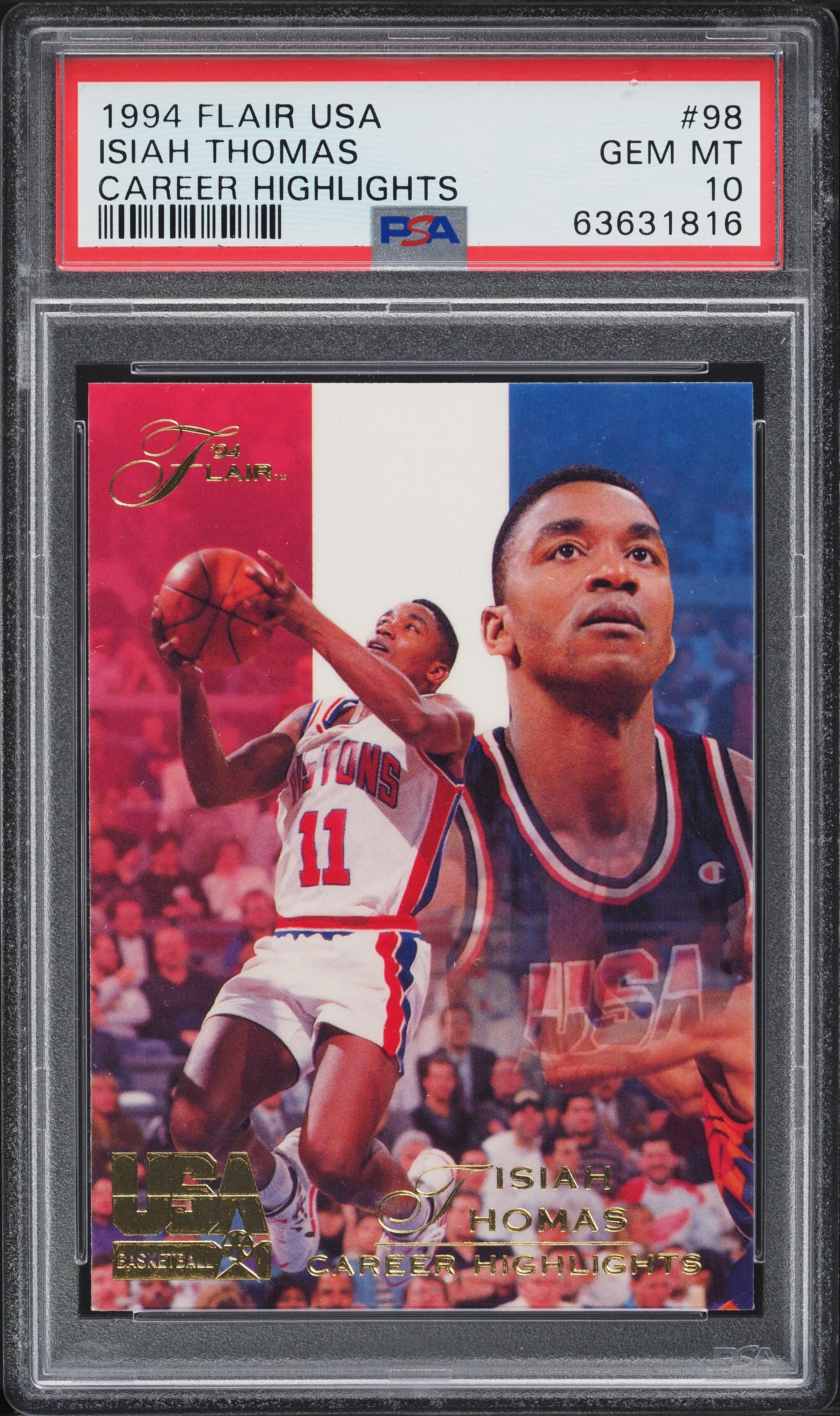 Isiah Thomas 1994 unknown Flair Team USA