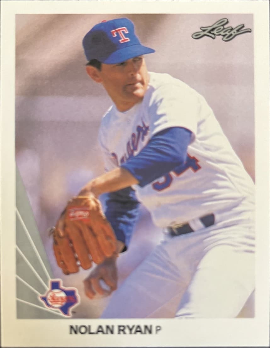 Baseball Nolan Ryan 1990 Leaf 1990 Leaf