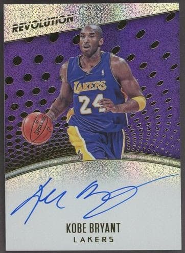 Kobe Bryant 2017 panini Revolution Autographs