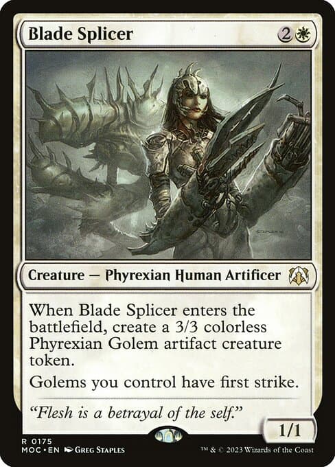 Blade Splicer 2024 Magic: The Gathering Bloomburrow Commander