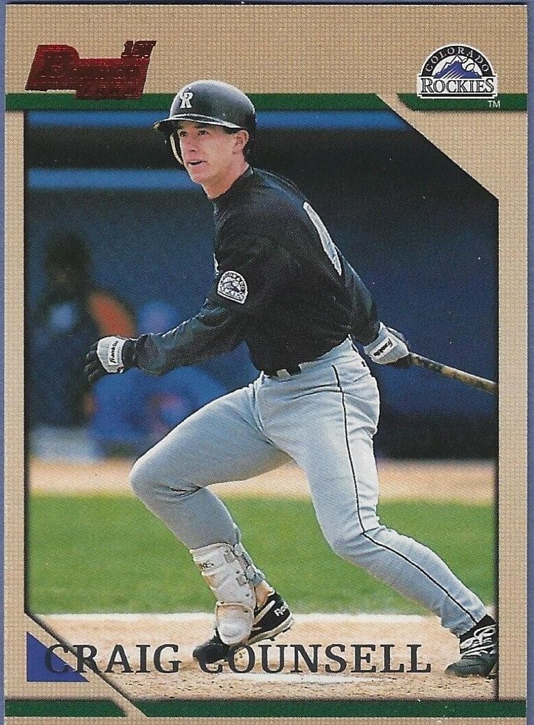 Craig Counsell 1996 bowman Bowman