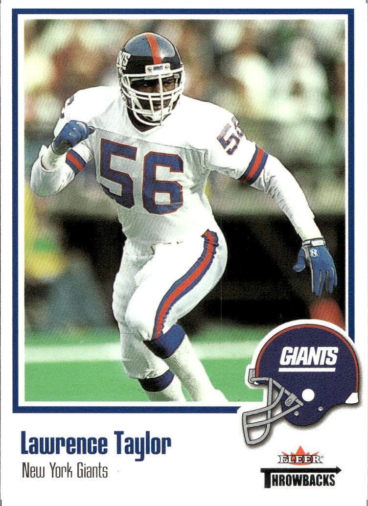 Lawrence Taylor 2002 fleer Fleer Throwbacks