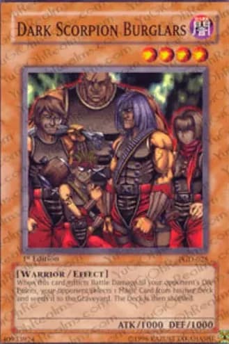 Dark Scorpion Burglars 2003 Yu-Gi-Oh! Pharaonic Guardian
