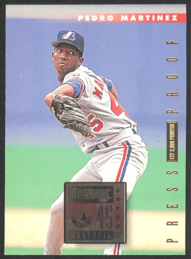 Pedro Martinez 1996 panini Donruss