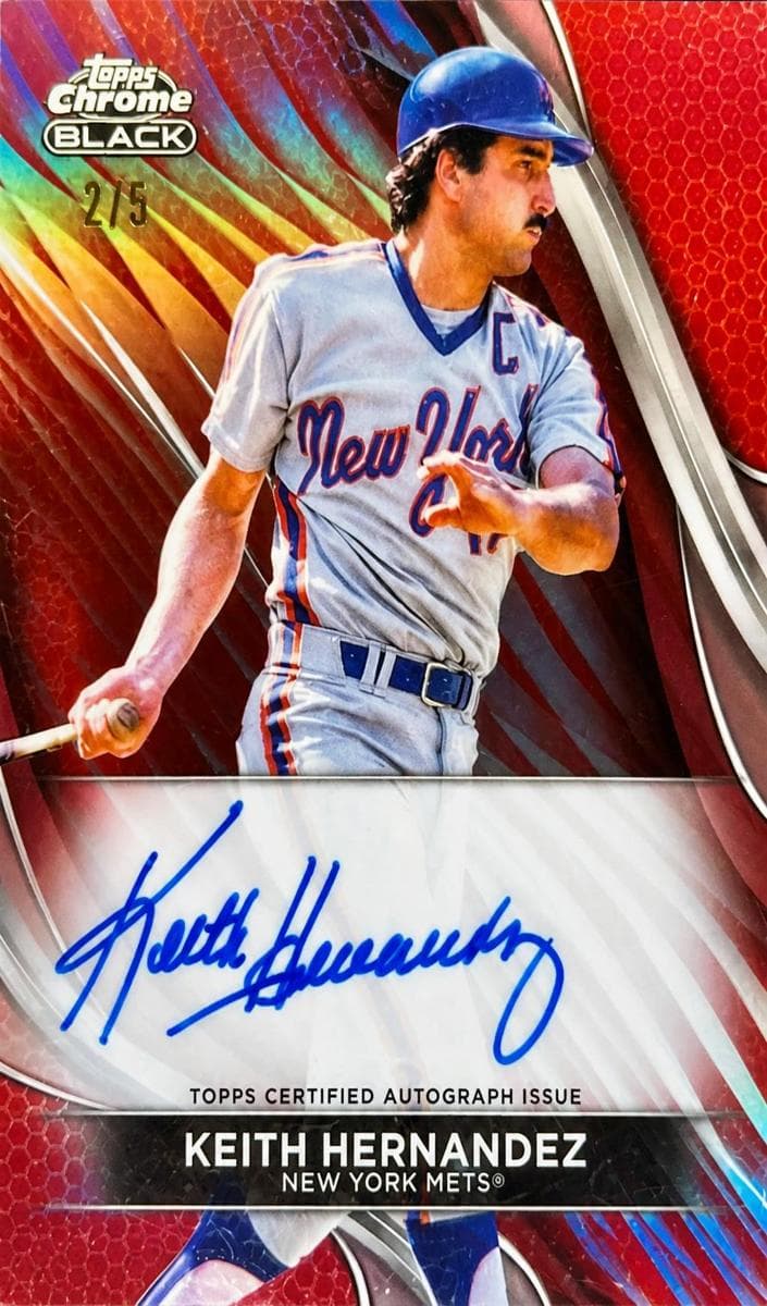 Keith Hernandez 2024 topps Topps Chrome Black