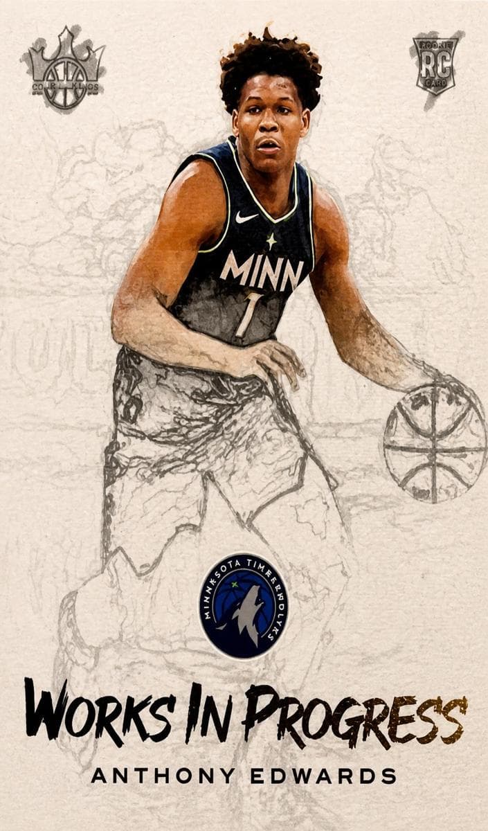 Anthony Edwards 2020 panini Panini Court Kings