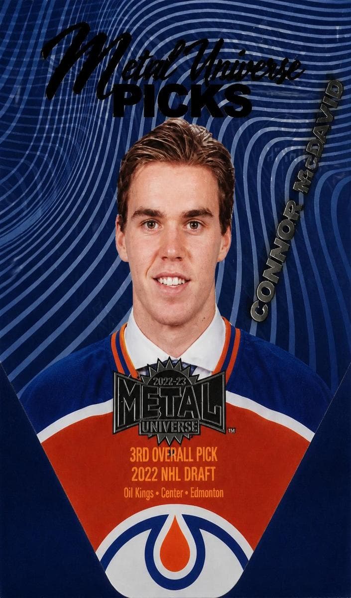 Connor McDavid 2021 fleer SkyBox Metal Universe