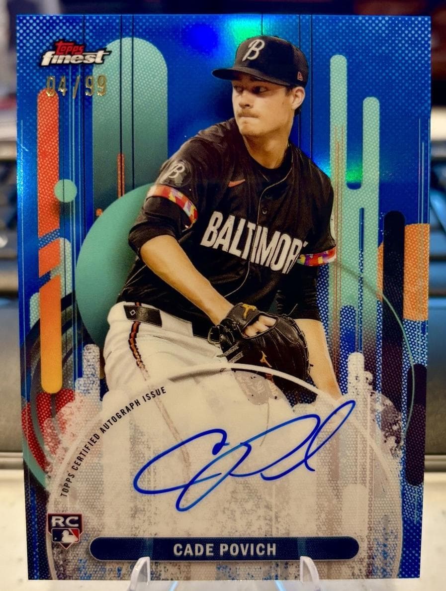 Cade Povich 2025 topps Topps Finest