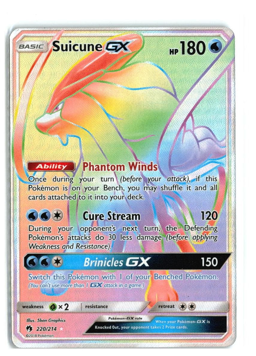 Suicune-GX trading card