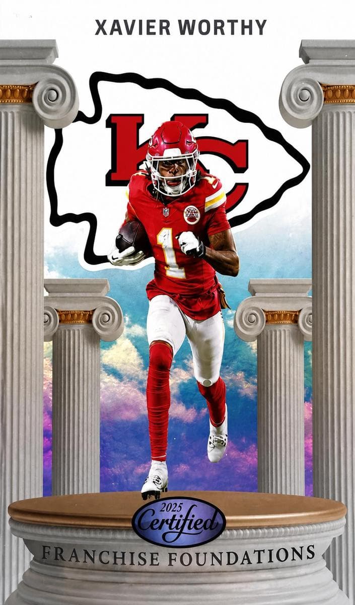 Xavier Worthy 2025 panini