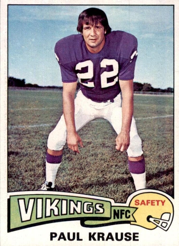 Paul Krause 1975 topps Topps