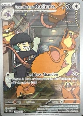 Team Rocket's Raticate trading card