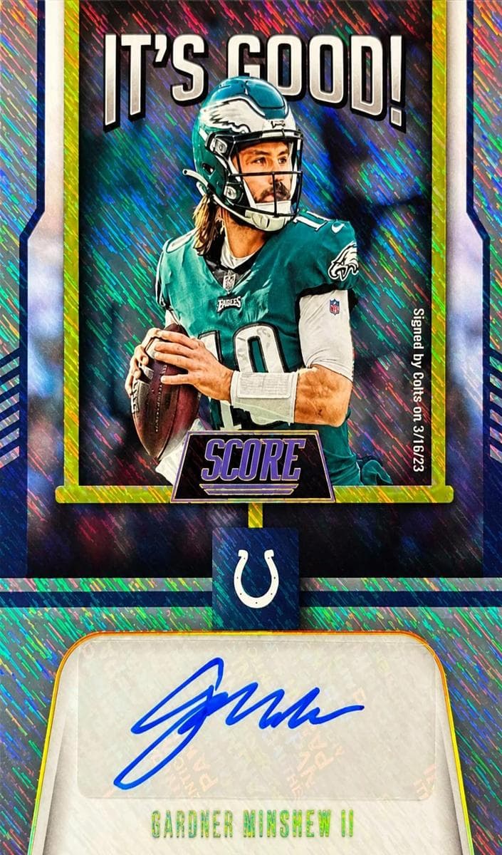 Gardner Minshew II 2023 panini Score