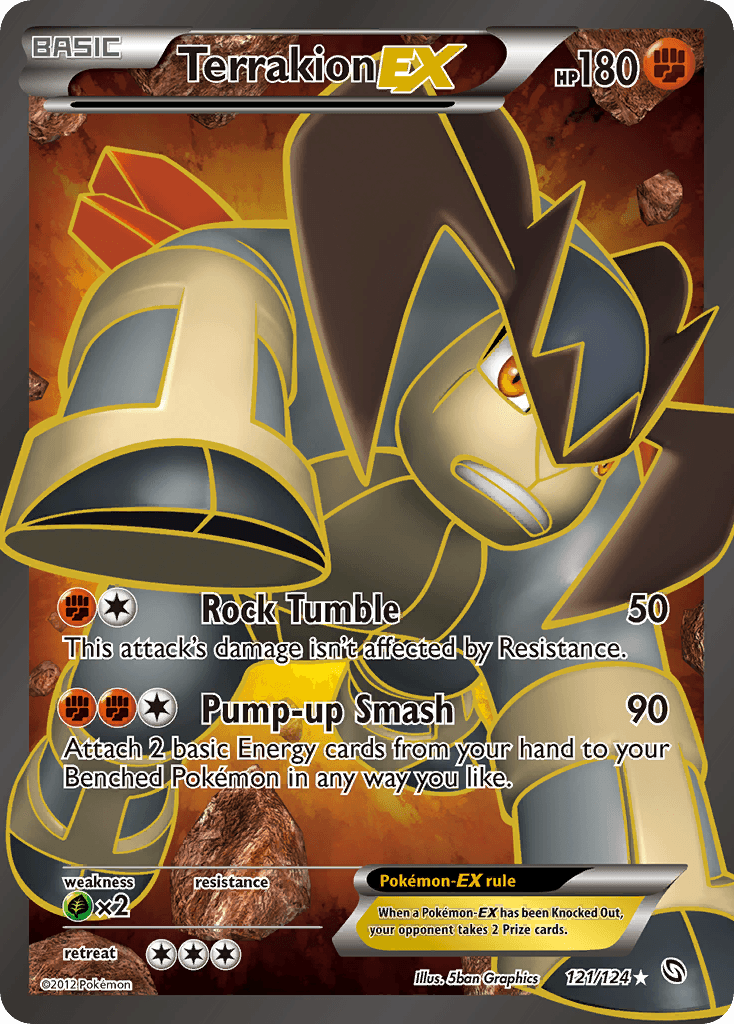 Terrakion EX 2012 Pokemon