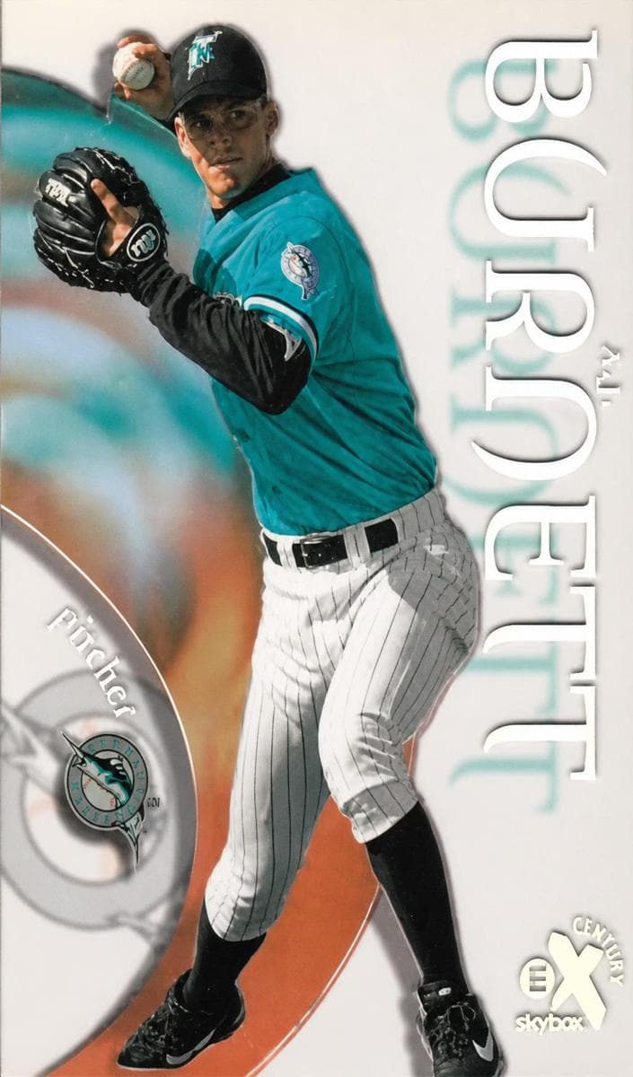 A.J. Burnett 1999 fleer SkyBox E-X Century