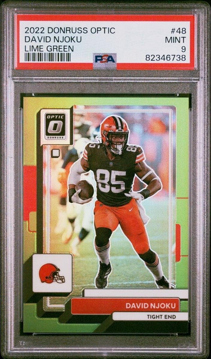 David Njoku 2022 panini Donruss Optic