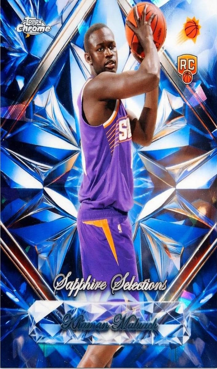 Khaman Maluach 2025 topps Topps Chrome Sapphire