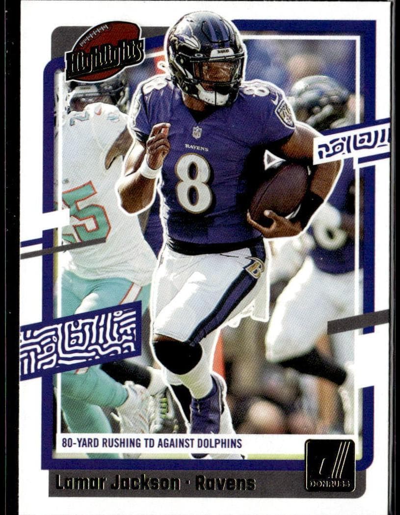 Lamar Jackson 2023 panini Panini Donruss