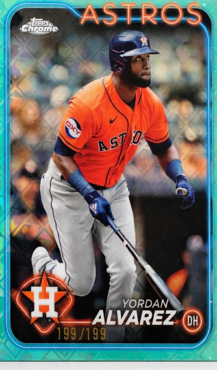 Yordan Alvarez 2024 topps Topps Chrome Logofractor Edition