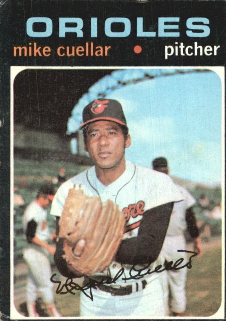 Mike Cuellar 1971 topps Topps