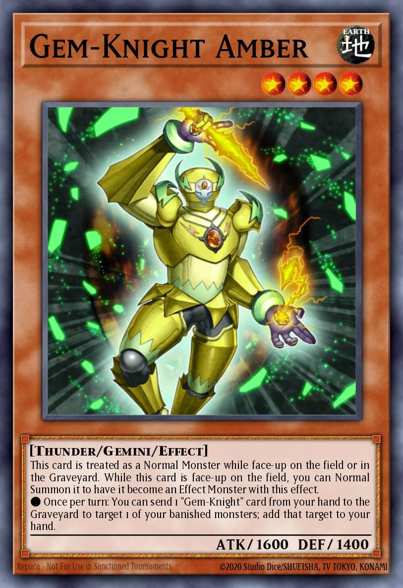 Gem-Knight Amber 2012 Yu-Gi-Oh! Duel Terminal 6