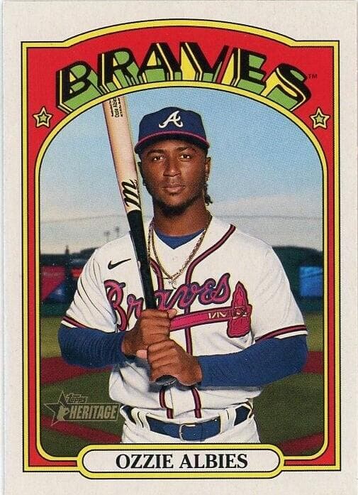 Ozzie Albies 2021 topps Topps Heritage