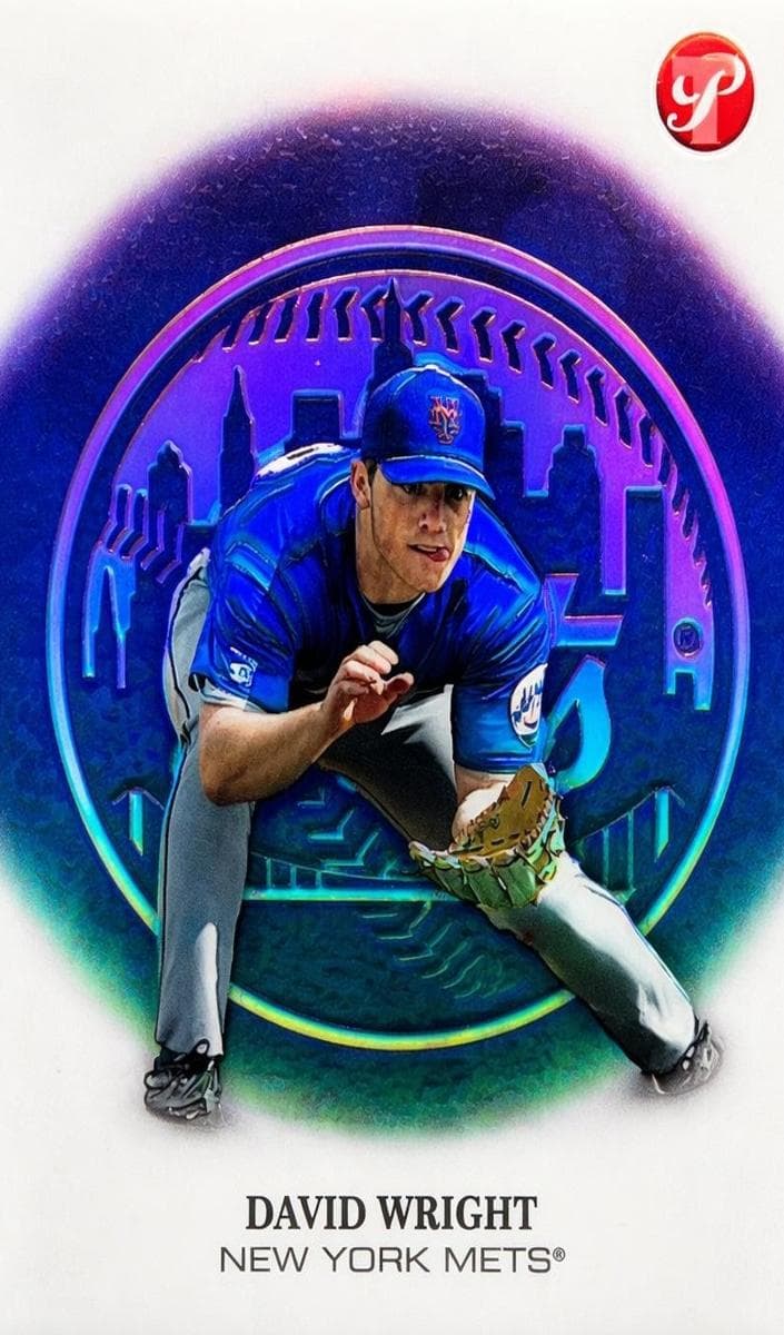 David Wright 2002 topps Pristine Baseball Refractor
