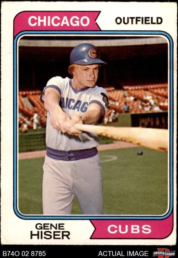 Gene Hiser 1974 topps O-Pee-Chee