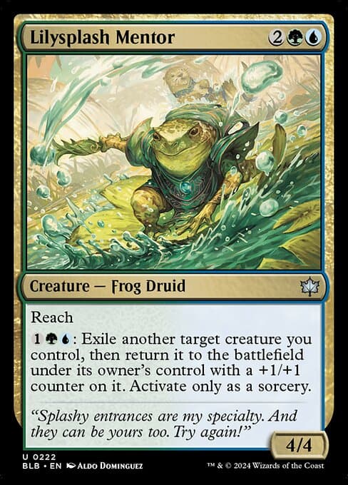 Lilysplash Mentor 2024 Magic: The Gathering Bloomburrow