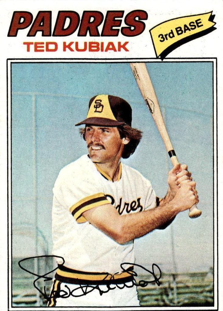 Ted Kubiak 1977 topps Topps