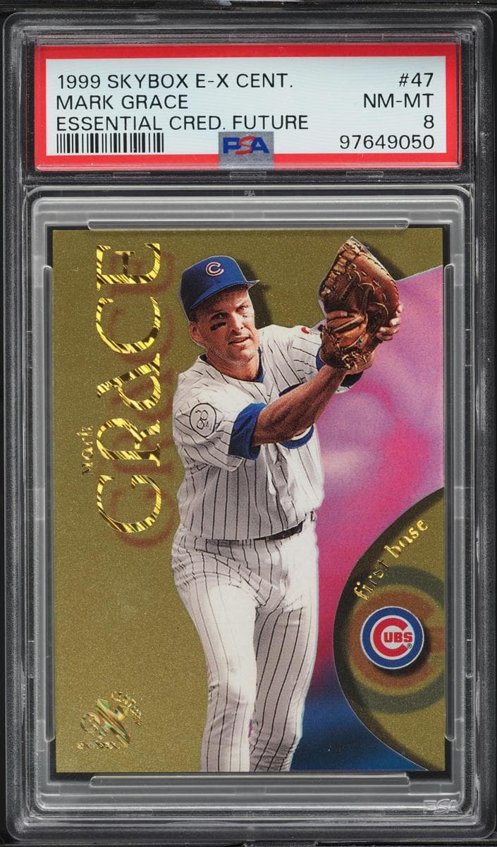 Mark Grace 1999 fleer SkyBox E-X Century