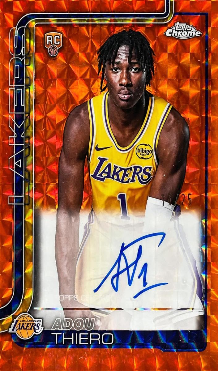 Adou Thiero 2025 topps Topps Chrome