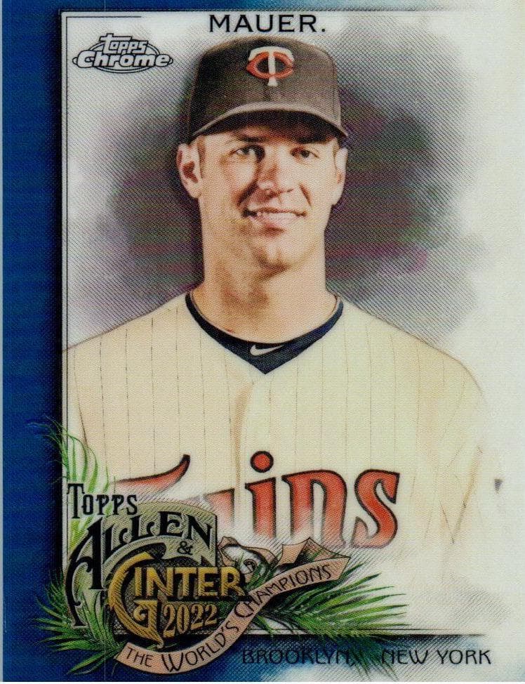 Joe Mauer 2022 topps Topps Allen & Ginter Chrome