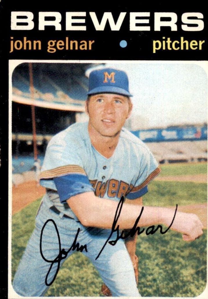 John Gelnar 1971 topps Topps