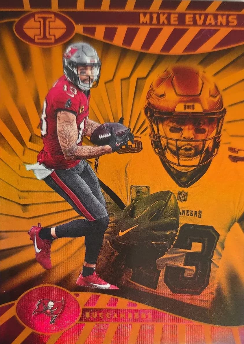 Mike Evans 2024 panini Illusions Football Orange Trophy Collection