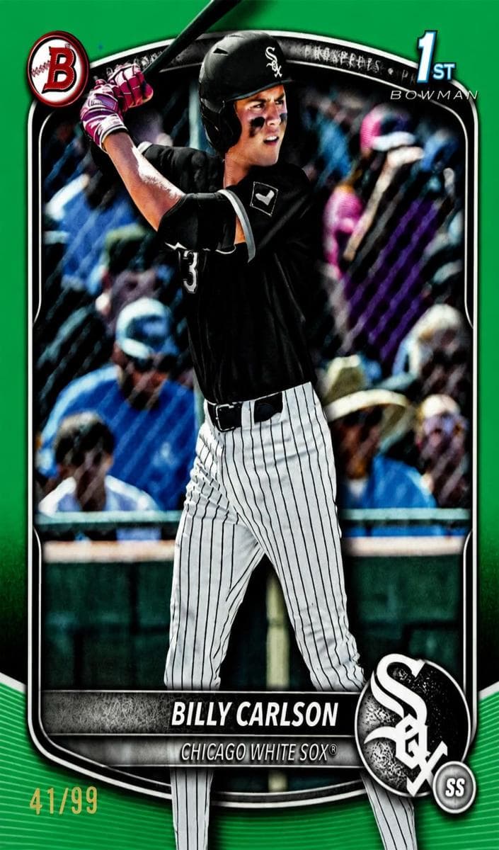 Billy Carlson 2025 bowman Draft