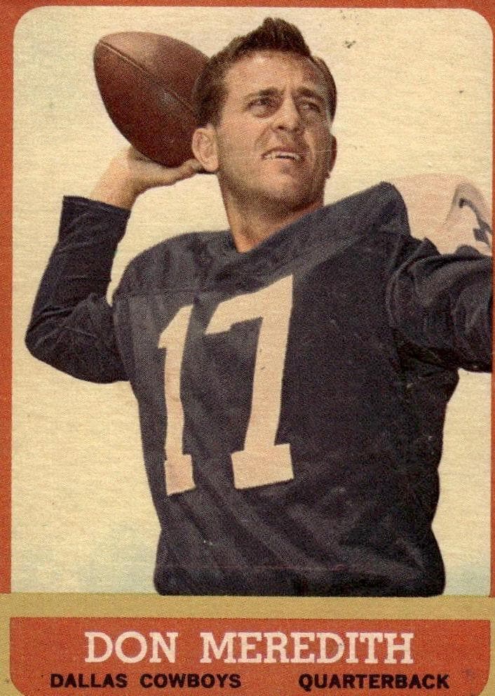 Don Meredith 1963 topps Topps