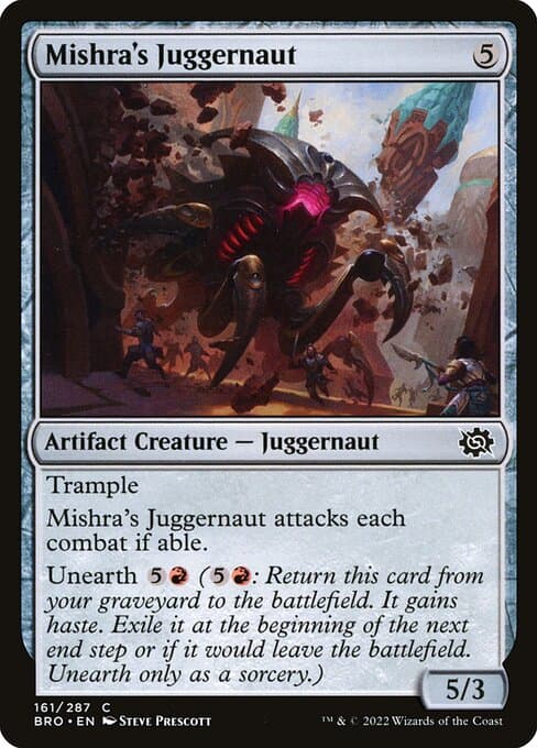 Mishra's Juggernaut 2022 Magic: The Gathering Brother's War