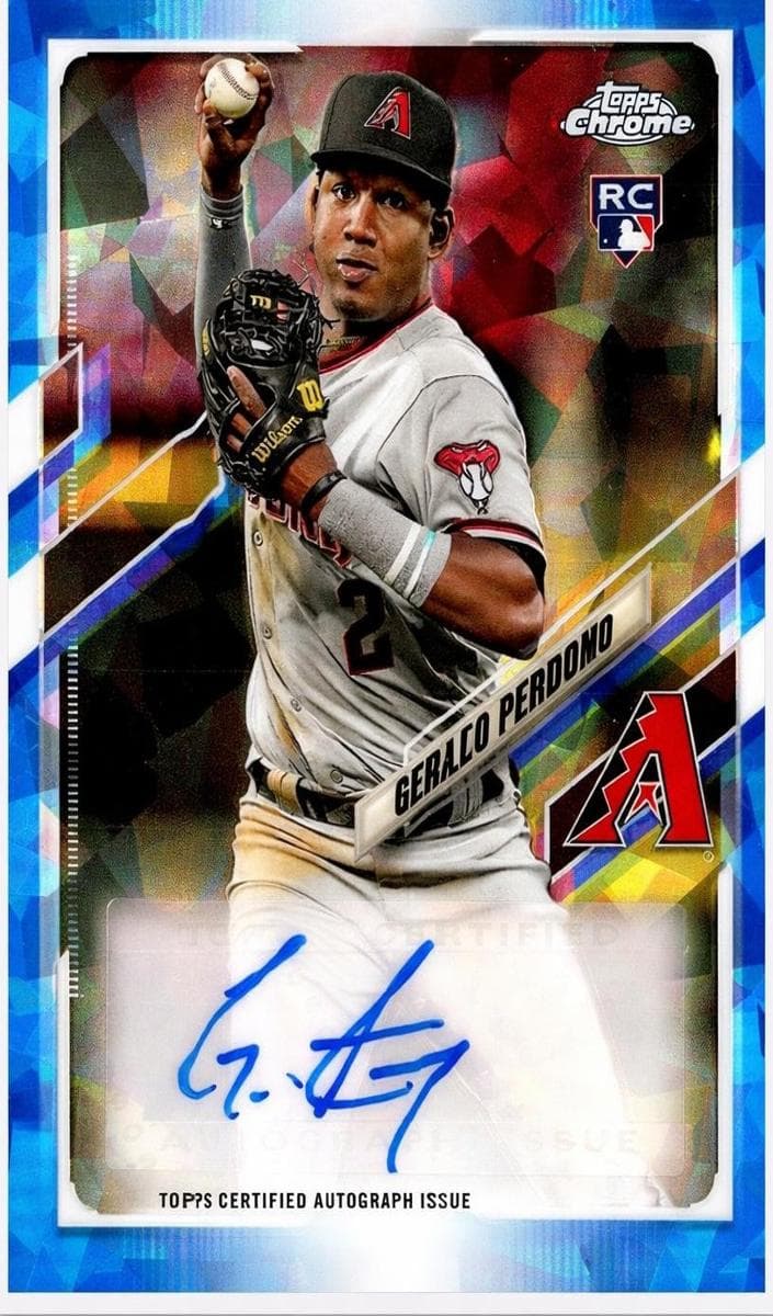 Geraldo Perdomo 2021 topps Topps Chrome Update Sapphire Edition