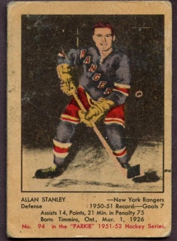 Allan Stanley 1951 unknown Parkhurst