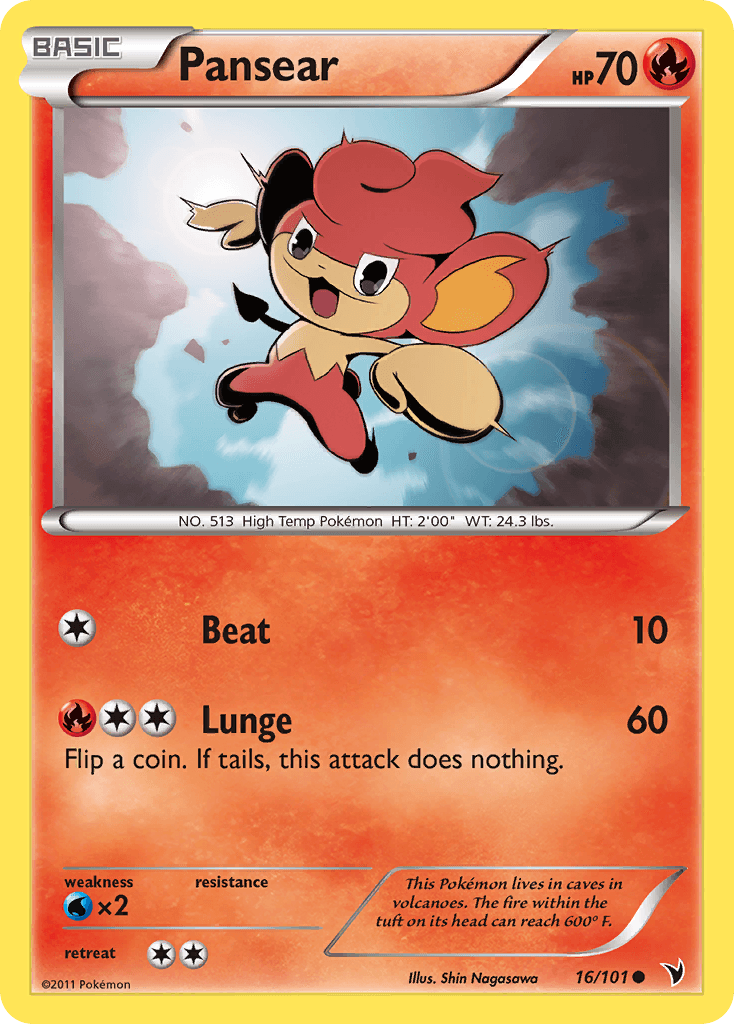 Pansear 2011 Pokemon Noble Victories